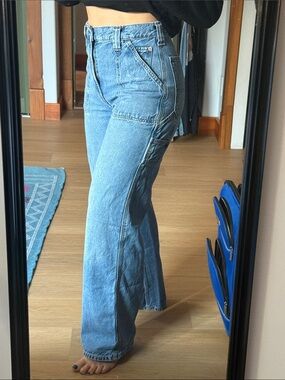 GAP Straight Leg carpenter Jeans in Light Blue